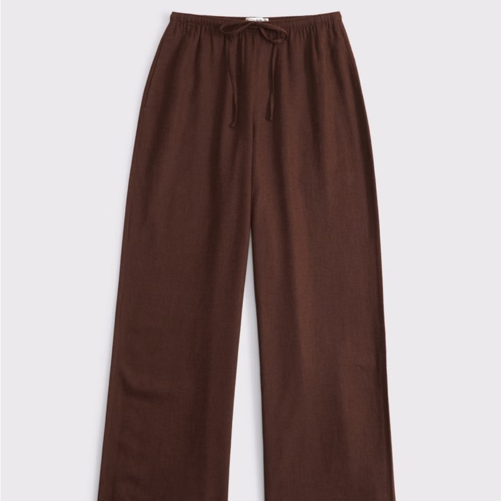 Abercrombie & Fitch Linen-Blend Pull-On Pant - Picture 9 of 9
